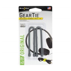 Gear Tie® Reusable Rubber Twist Tie™ 15cm - 2tk