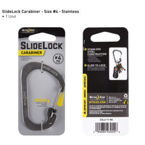 SlideLock® Carabiner terasest karabiin