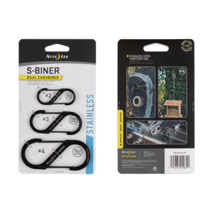 S-Biner® terasest karabiin - komplekt 3tk